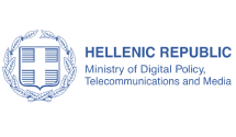 Hellenic Democracy, Ministry of Digital Policy Telecommunications and media logo